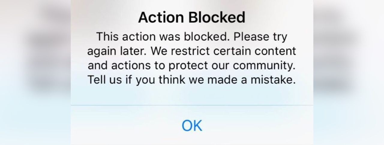 خطای Action block اینستاگرام چیست؟