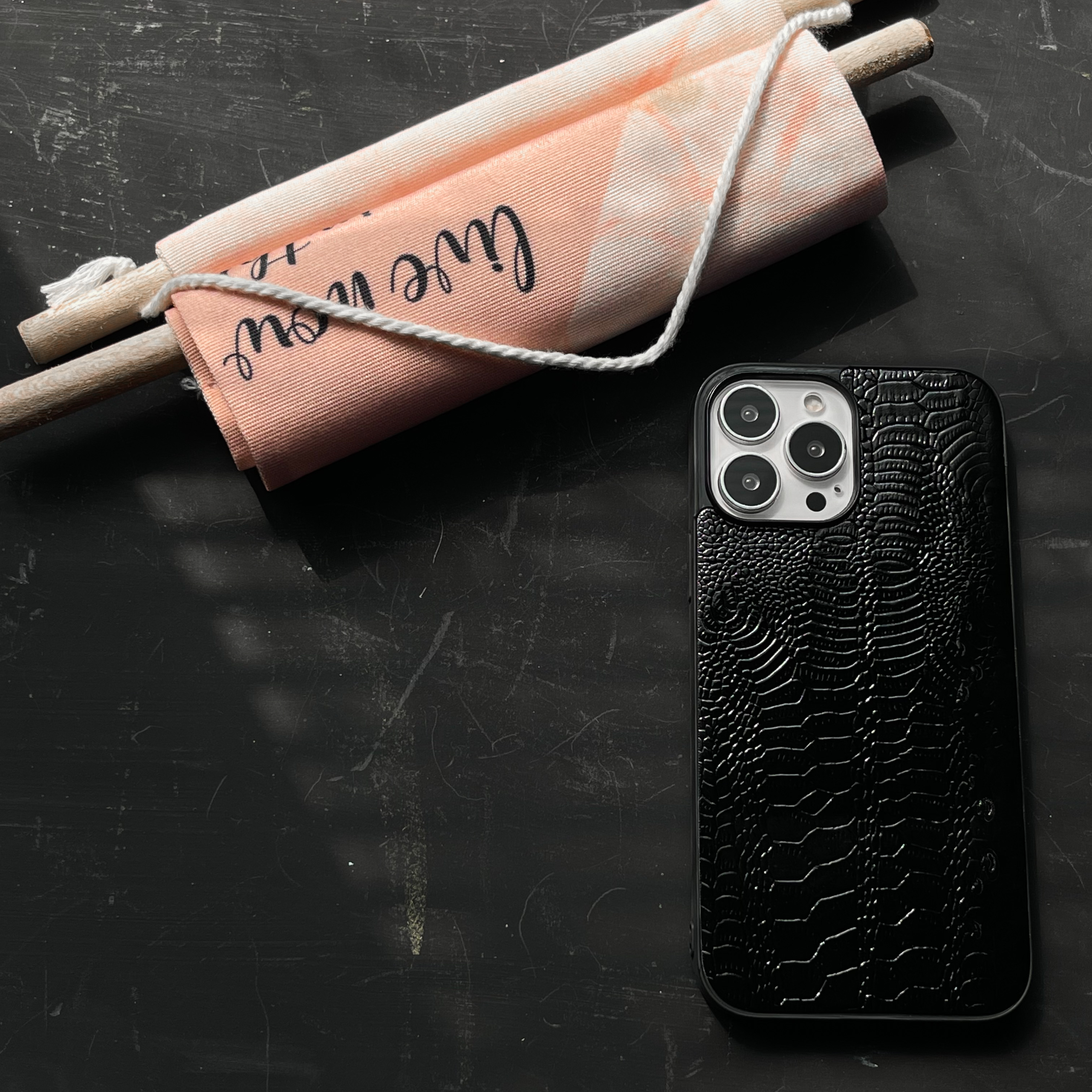 قاب چرم Black leather2