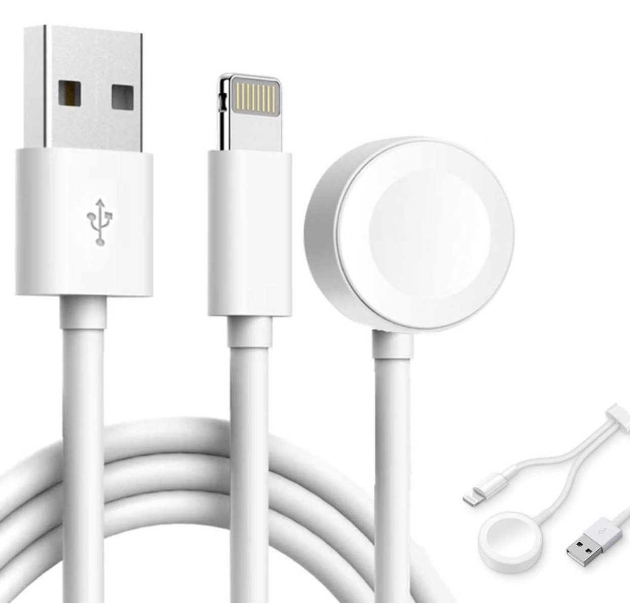 کابل شارژ اپل واچ 2in1